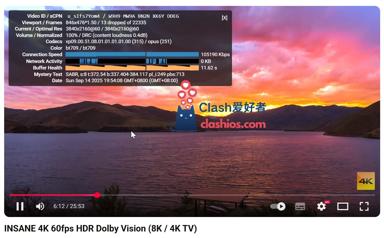 COCODUCK 机场 YouTube 4K 播放测试 COCODUCK 机场 YouTube 4K 播放测试